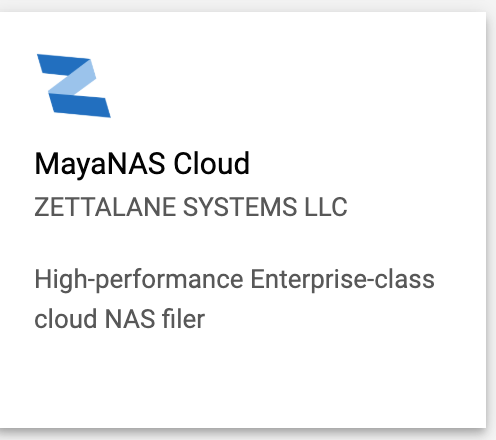 MayaNAS Cloud Enterprise